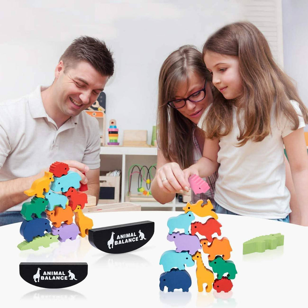 Wooden Animal Stacking Toy