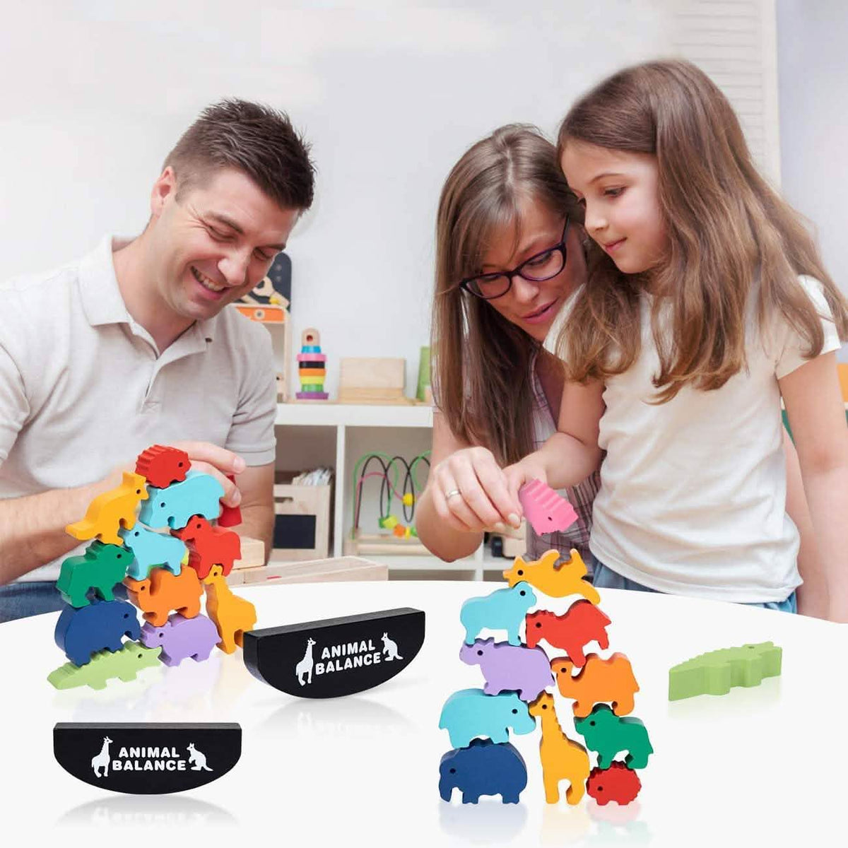 Wooden Animal Stacking Toy
