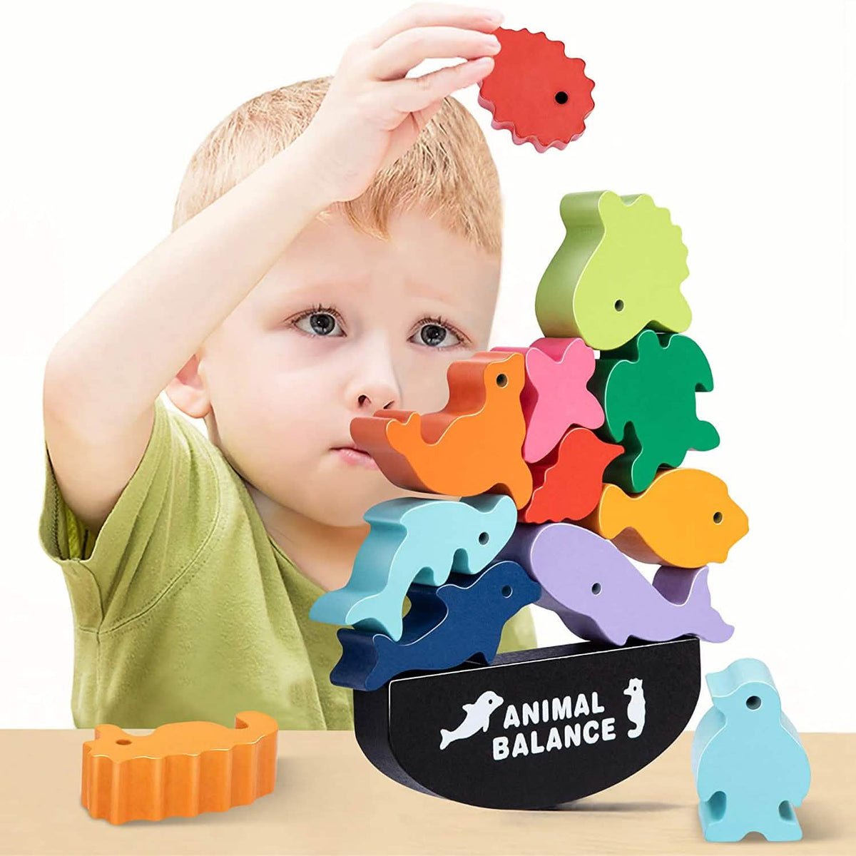 Wooden Animal Stacking Toy