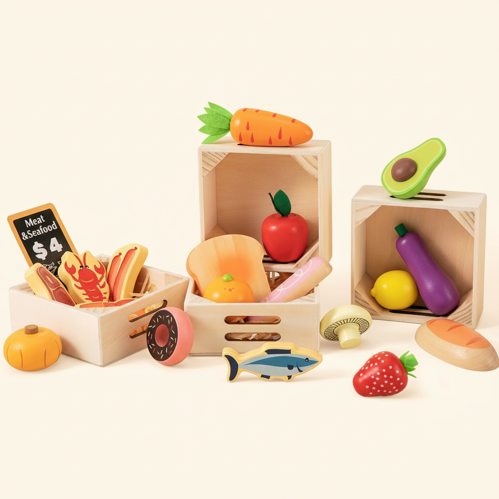 Tiny Land Wooden Pretend Cooking Set